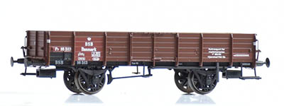 19-DK-873011 - H0 - Offener Güterwagen PF 16 513, braun mit Handbremse kultransport…, DSB, Ep. III-IV